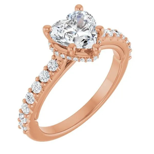 Hidden Halo-Style Engagement Ring