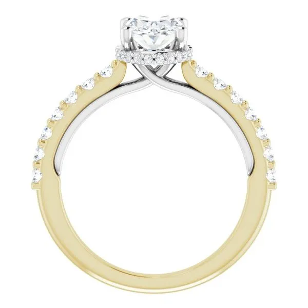 Hidden Halo-Style Engagement Ring Image 2 Austin's Fine Diamonds & Jewelry Lyndhurst, NJ