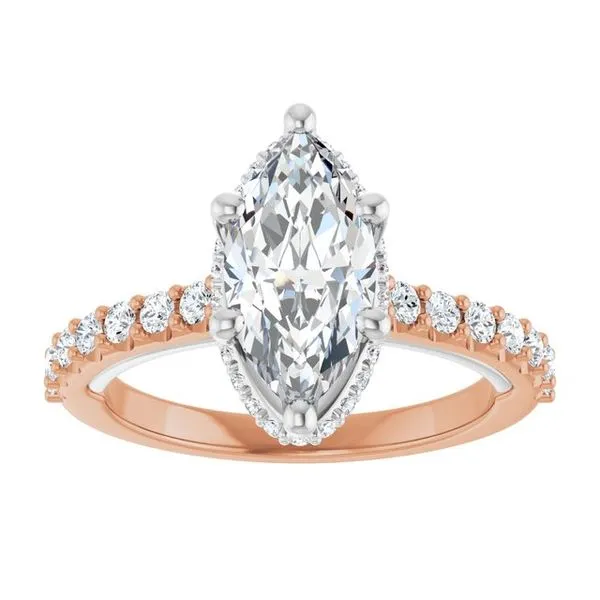 Hidden Halo-Style Engagement Ring Image 3 Austin's Fine Diamonds & Jewelry Lyndhurst, NJ