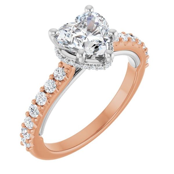 Hidden Halo-Style Engagement Ring
