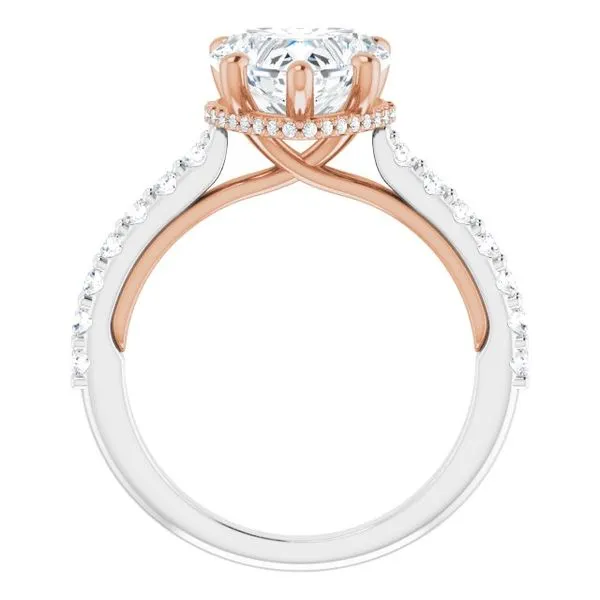 Hidden Halo-Style Engagement Ring Image 2 Clater Jewelers Louisville, KY