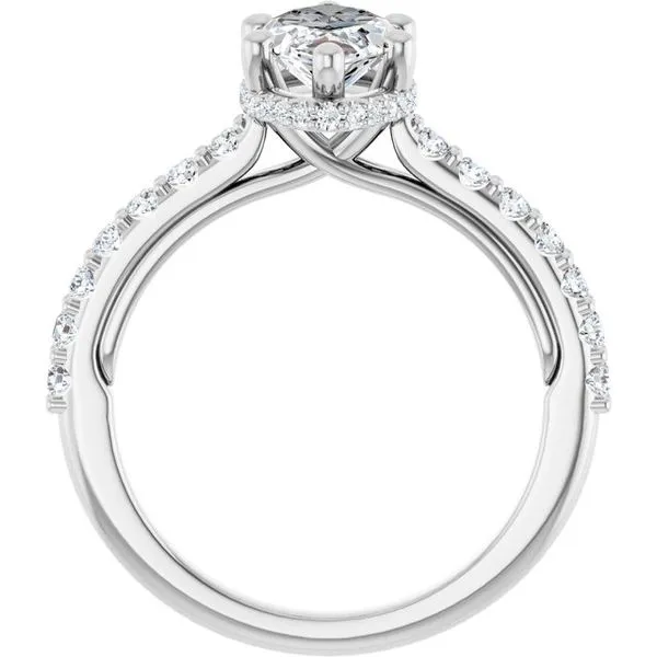 Hidden Halo-Style Engagement Ring Image 2 Clater Jewelers Louisville, KY