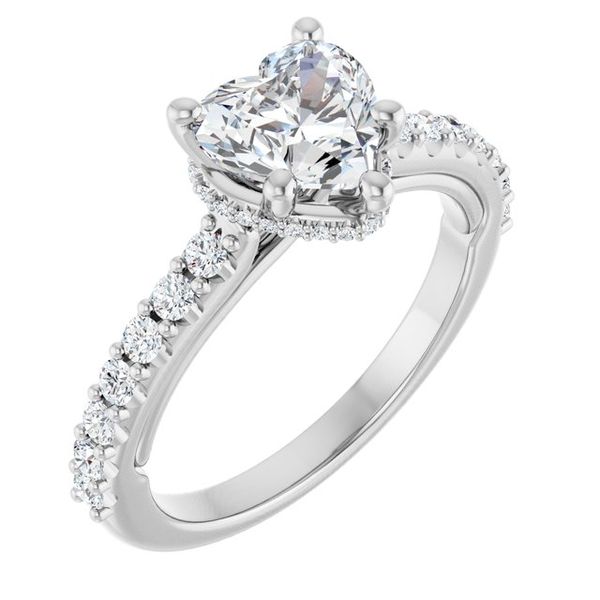 Hidden Halo-Style Engagement Ring