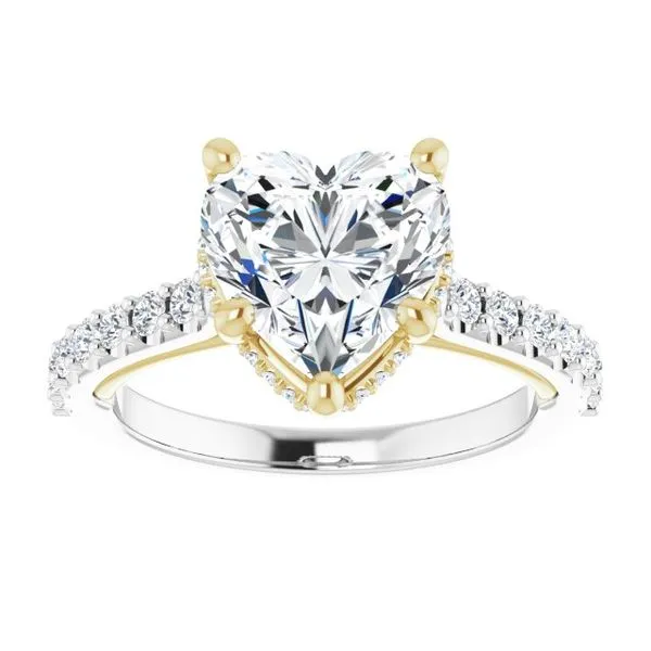 Hidden Halo-Style Engagement Ring Image 3 Austin's Fine Diamonds & Jewelry Lyndhurst, NJ