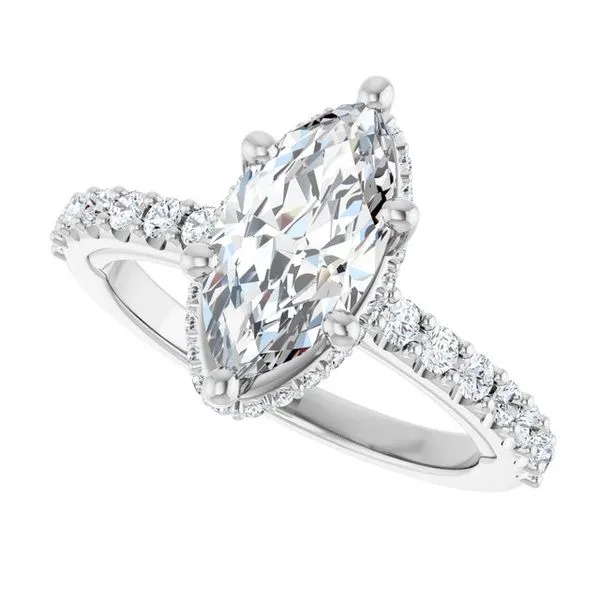 Hidden Halo-Style Engagement Ring Image 5 Paul James Jewelers Angels Camp, CA