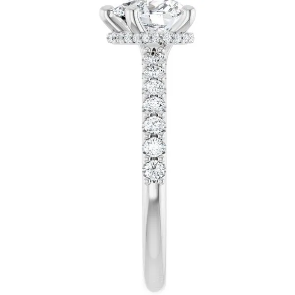 Hidden Halo-Style Engagement Ring Image 4 Clater Jewelers Louisville, KY