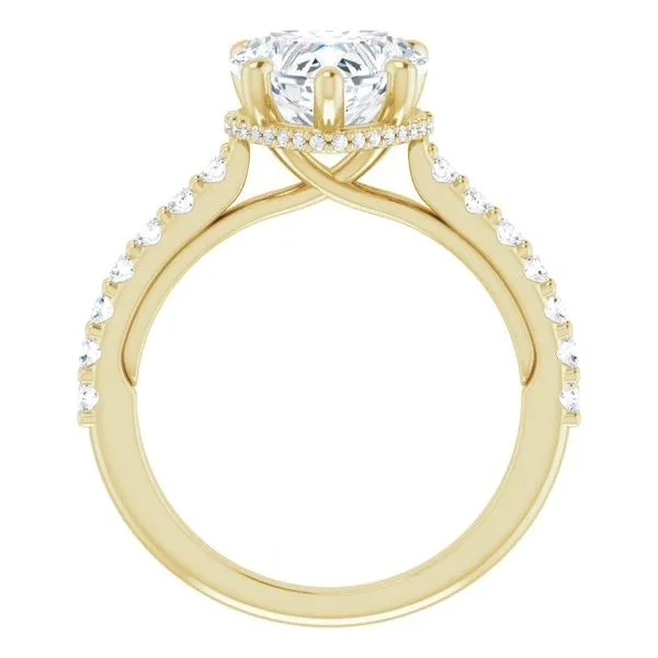 Hidden Halo-Style Engagement Ring Image 2 Shipley's Fine Jewelry Hampstead, MD