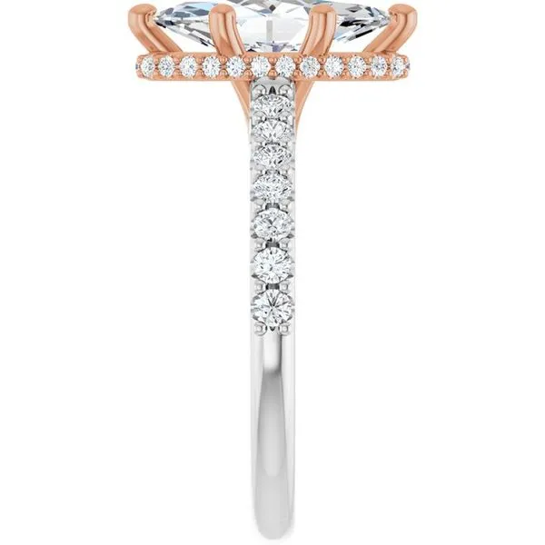 Hidden Halo-Style Engagement Ring Image 4 Vulcan's Forge LLC KANSAS CITY, MO