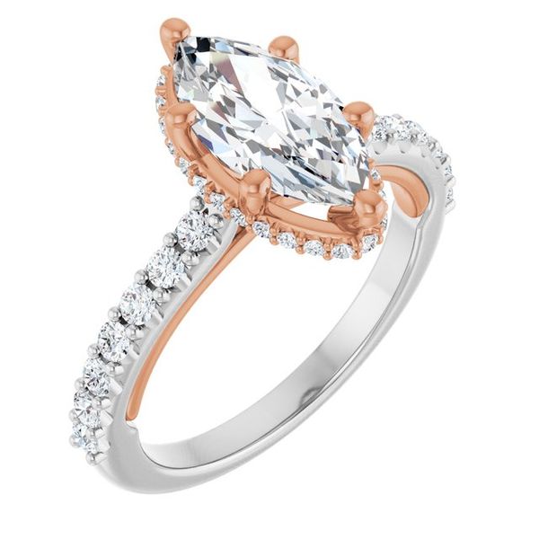 Hidden Halo-Style Engagement Ring