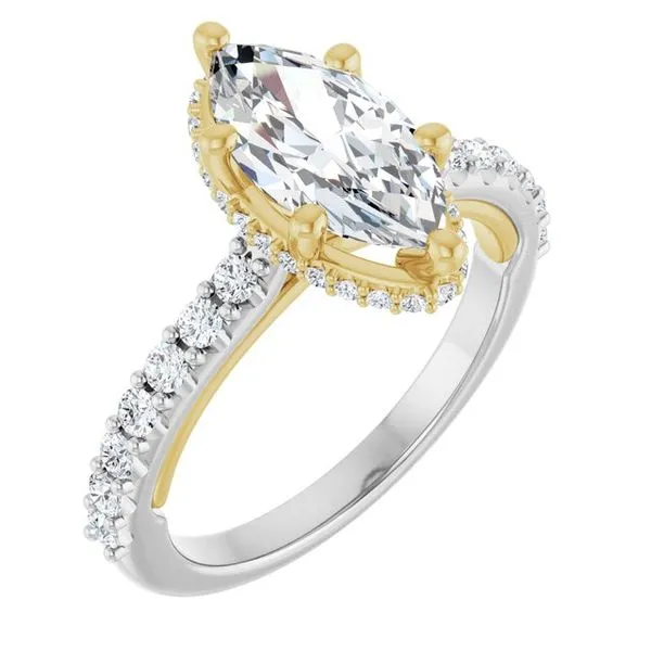 Hidden Halo-Style Engagement Ring Clater Jewelers Louisville, KY