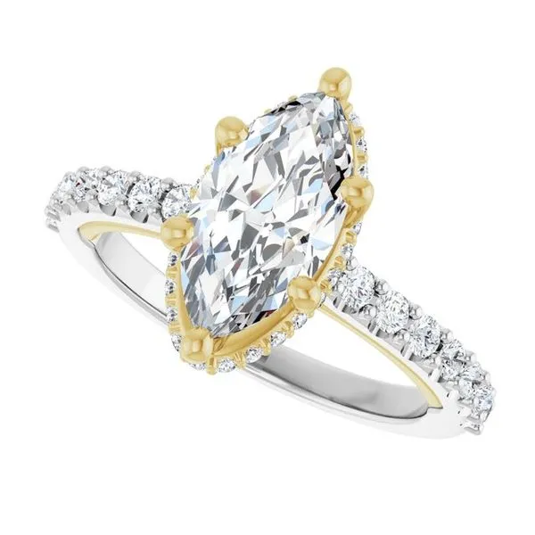 Hidden Halo-Style Engagement Ring Image 5 Clater Jewelers Louisville, KY