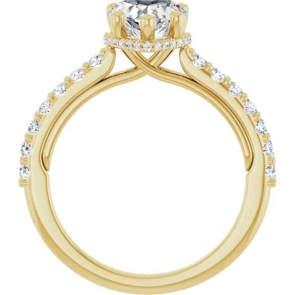Hidden Halo-Style Engagement Ring Image 2 Clater Jewelers Louisville, KY