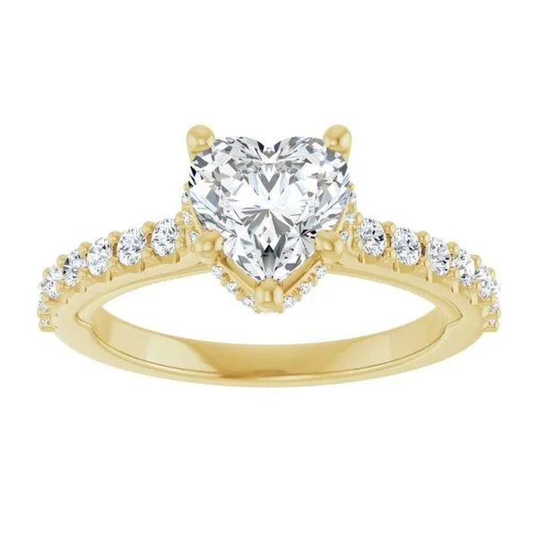 Hidden Halo-Style Engagement Ring Image 3 Clater Jewelers Louisville, KY