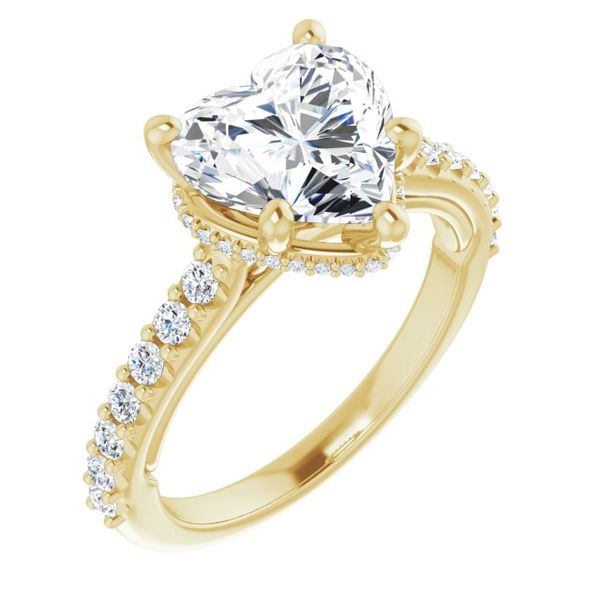Hidden Halo-Style Engagement Ring
