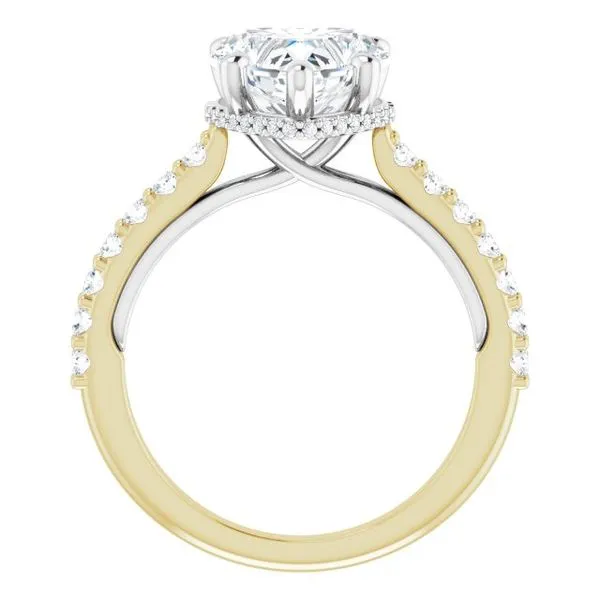Hidden Halo-Style Engagement Ring Image 2 Berilian Jewelers Folsom, CA