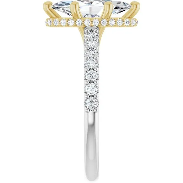 Hidden Halo-Style Engagement Ring Image 4 House of Silva Wooster, OH
