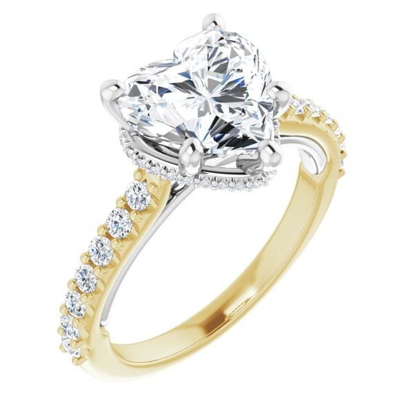 Hidden Halo-Style Engagement Ring