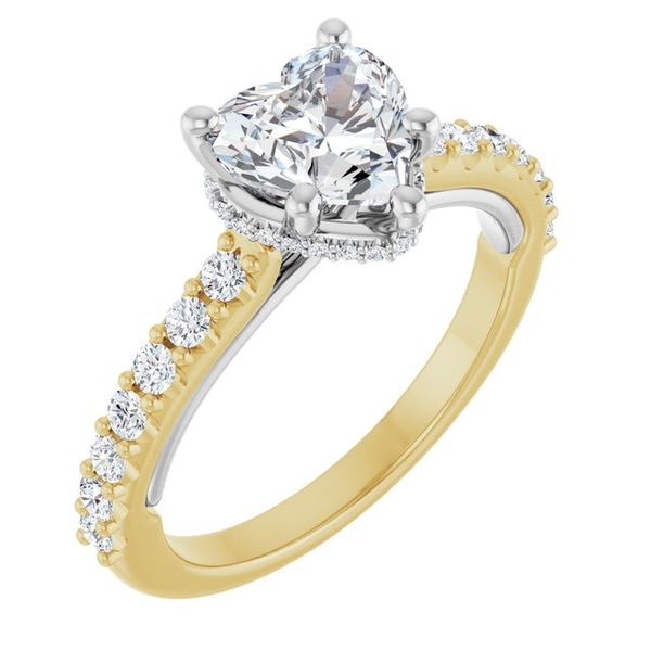 Hidden Halo-Style Engagement Ring