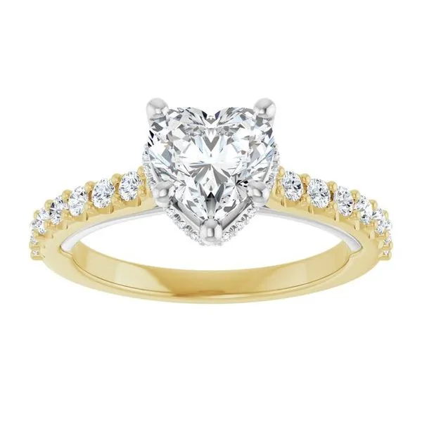 Hidden Halo-Style Engagement Ring Image 3 Golden Sails Jewelers, Inc. Saint Petersburg, FL