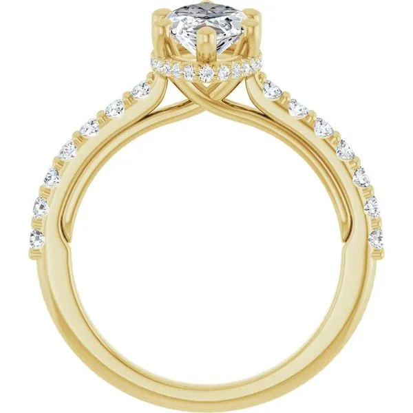 Hidden Halo-Style Engagement Ring Image 2 Berilian Jewelers Folsom, CA