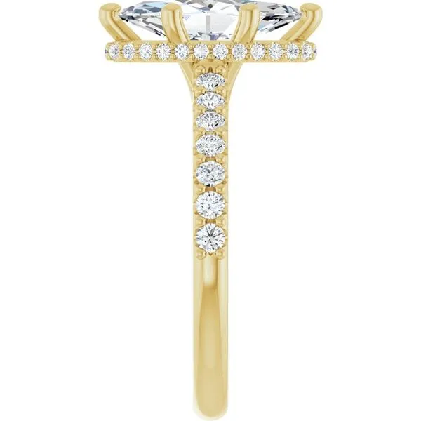 Hidden Halo-Style Engagement Ring Image 4 Berilian Jewelers Folsom, CA