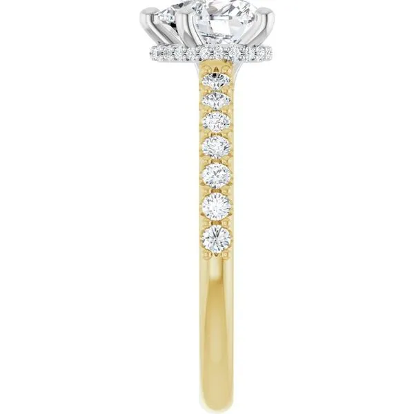 Hidden Halo-Style Engagement Ring Image 4 Raleigh Diamond Fine Jewelry Raleigh, NC