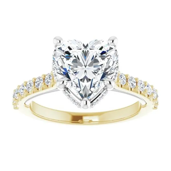 Hidden Halo-Style Engagement Ring Image 3 JF Jones Jewelers Rochester, NY