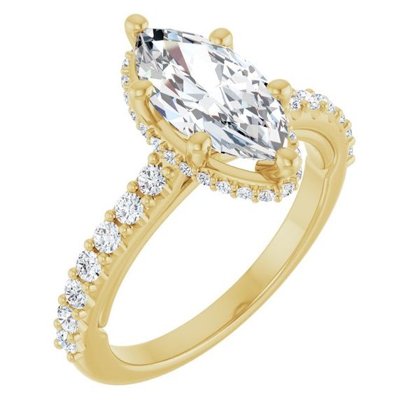 Hidden Halo-Style Engagement Ring