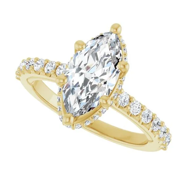 Hidden Halo-Style Engagement Ring Image 5 Clater Jewelers Louisville, KY