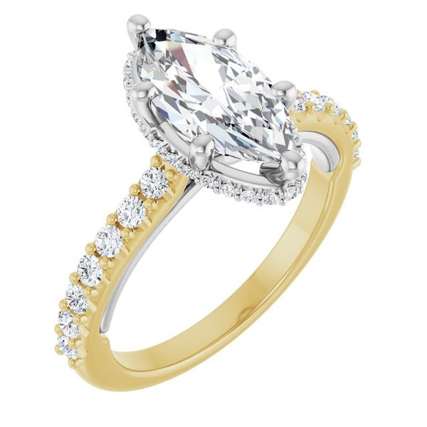 Hidden Halo-Style Engagement Ring