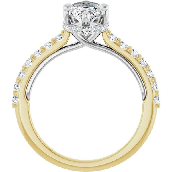 Hidden Halo-Style Engagement Ring Image 2 Austin's Fine Diamonds & Jewelry Lyndhurst, NJ