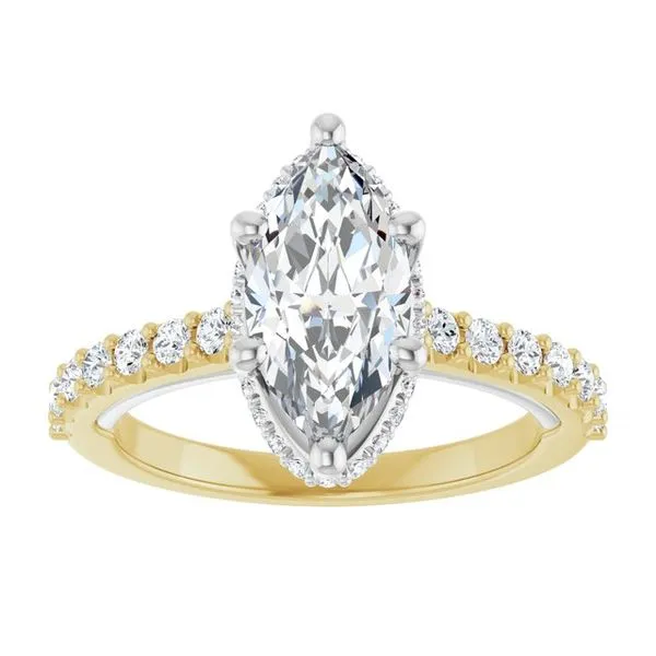 Hidden Halo-Style Engagement Ring Image 3 Austin's Fine Diamonds & Jewelry Lyndhurst, NJ
