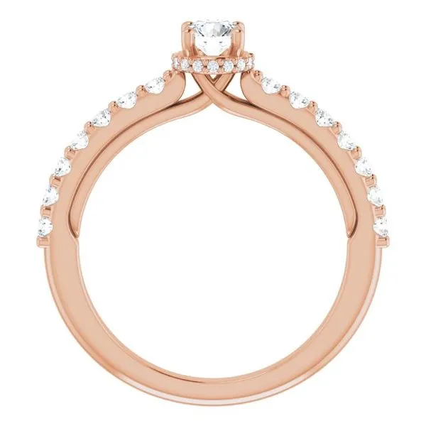 Hidden Halo-Style Engagement Ring Image 2 Clater Jewelers Louisville, KY