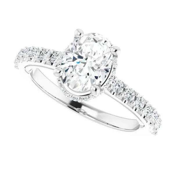 Hidden Halo-Style Engagement Ring Image 5 Clater Jewelers Louisville, KY