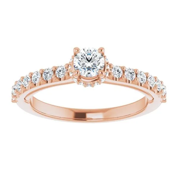 Hidden Halo-Style Engagement Ring Image 3 Clater Jewelers Louisville, KY
