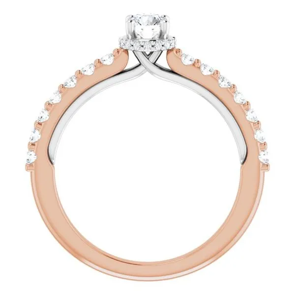 Hidden Halo-Style Engagement Ring Image 2 Ask Design Jewelers Olean, NY