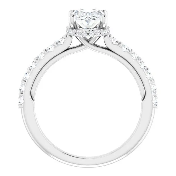 Hidden Halo-Style Engagement Ring Image 2 Austin's Fine Diamonds & Jewelry Lyndhurst, NJ