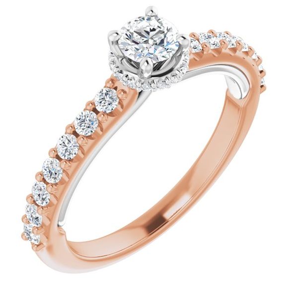 Hidden Halo-Style Engagement Ring