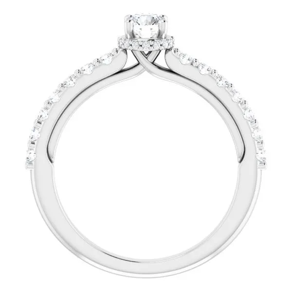 Hidden Halo-Style Engagement Ring Image 2 Austin's Fine Diamonds & Jewelry Lyndhurst, NJ