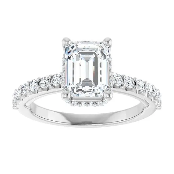 Hidden Halo-Style Engagement Ring Image 3 Austin's Fine Diamonds & Jewelry Lyndhurst, NJ