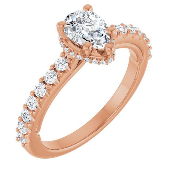 Hidden Halo-Style Engagement Ring