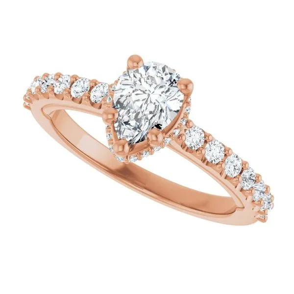 Hidden Halo-Style Engagement Ring Image 5 Arezzo Jewelers Elmwood Park, IL