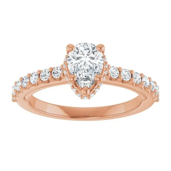 Hidden Halo-Style Engagement Ring Image 3 Golden Sails Jewelers, Inc. Saint Petersburg, FL