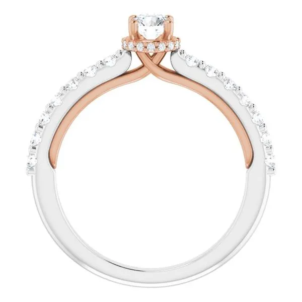 Hidden Halo-Style Engagement Ring Image 2 Rox Atlanta Jewelers Decatur, GA