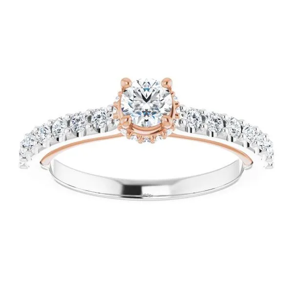 Hidden Halo-Style Engagement Ring Image 3 Rox Atlanta Jewelers Decatur, GA