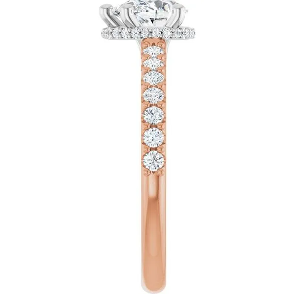 Hidden Halo-Style Engagement Ring Image 4 Golden Sails Jewelers, Inc. Saint Petersburg, FL