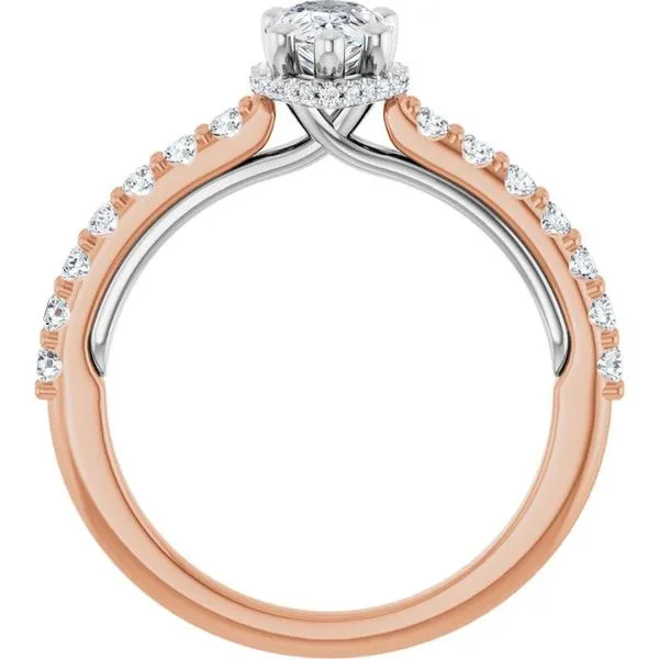 Hidden Halo-Style Engagement Ring Image 2 J. West Jewelers Round Rock, TX