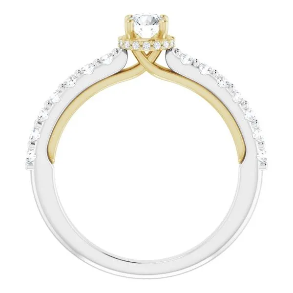 Hidden Halo-Style Engagement Ring Image 2 Arezzo Jewelers Elmwood Park, IL