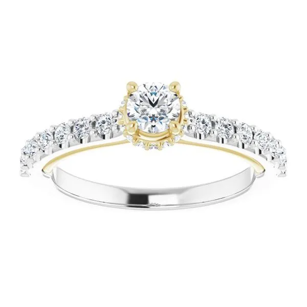 Hidden Halo-Style Engagement Ring Image 3 Rox Atlanta Jewelers Decatur, GA