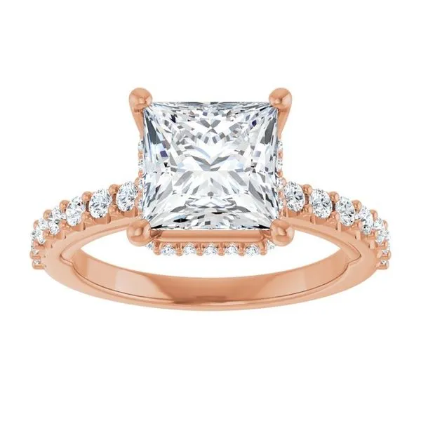 Hidden Halo-Style Engagement Ring Image 3 Paul James Jewelers Angels Camp, CA